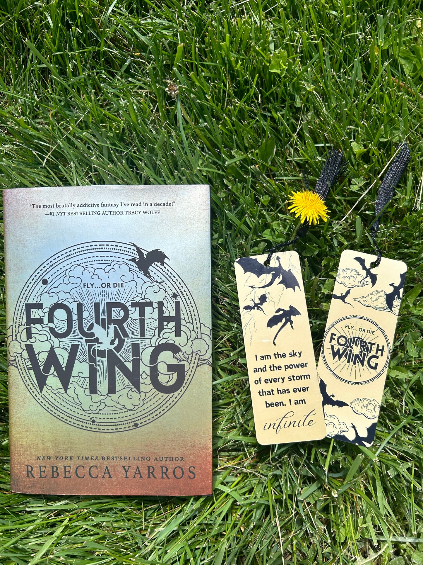 Fourth Wing Metal Bookmark Set