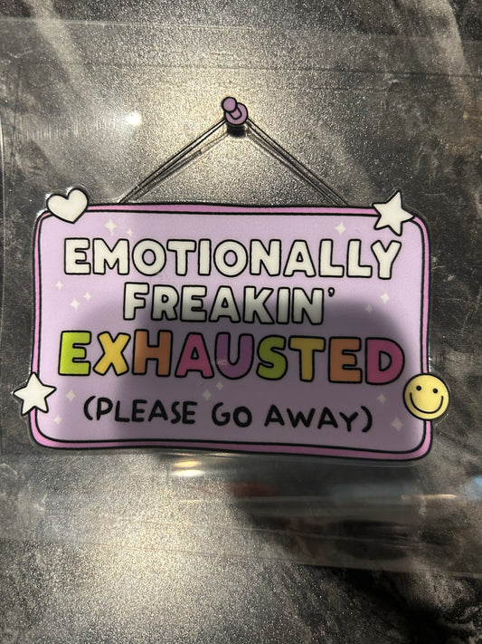 Emotionally Exhausted Decal