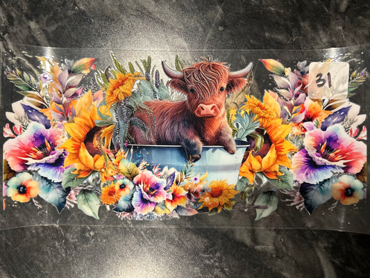 Highland Cow Bath Tub Wrap