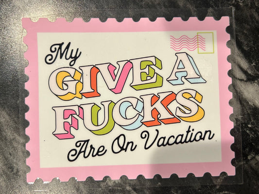 Give a Fucks Decal