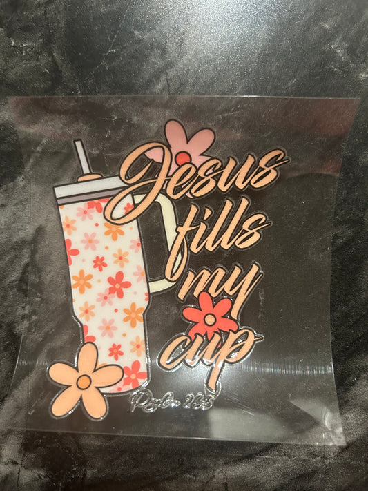 Jesus Fills My Cup Decal