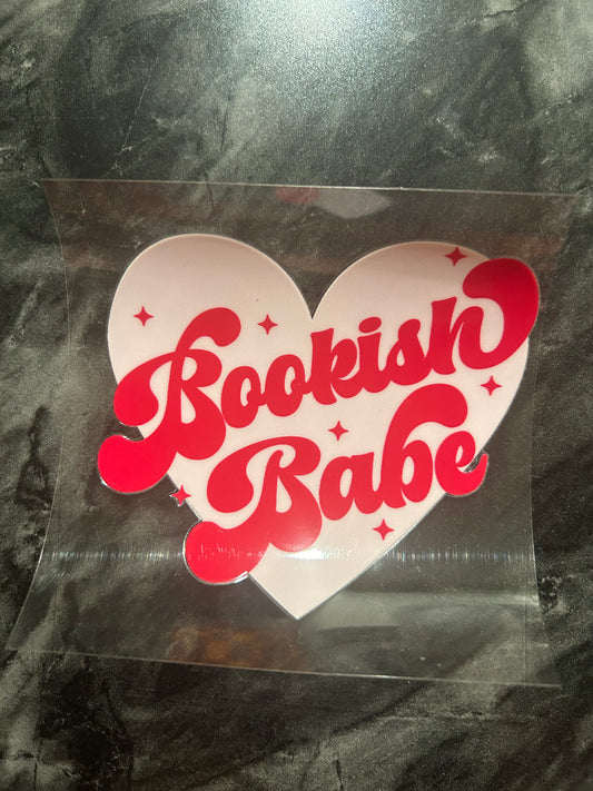 Bookish Babe Heart Decal